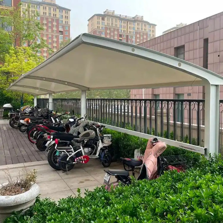 禄丰县膜结构电动车棚